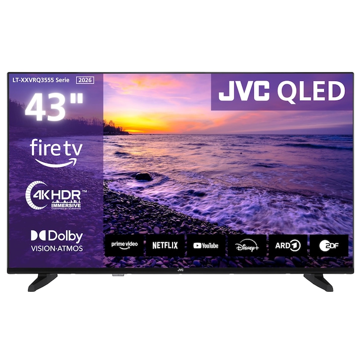 Televizor Smart JVC 43 inci 4K QLED, Dolby Vision, Dolby Atmos