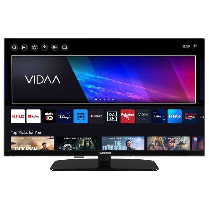 Televizor Smart Telefunken 32 inch, Full HD, HDR, negru