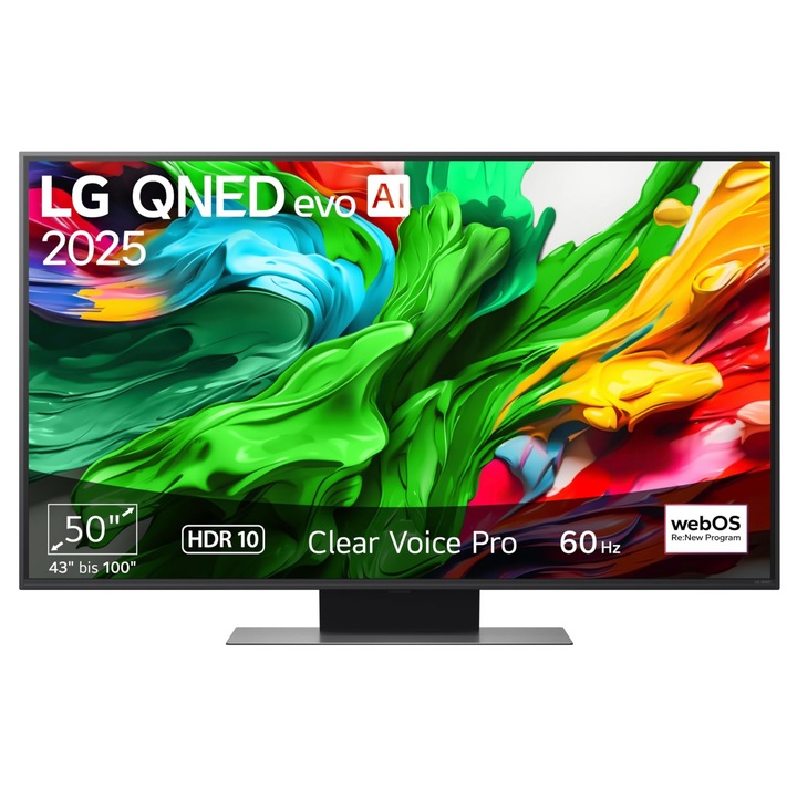 Televizor LG, 50 inch, 4K, Smart TV, Qned Evo, 127x50cm
