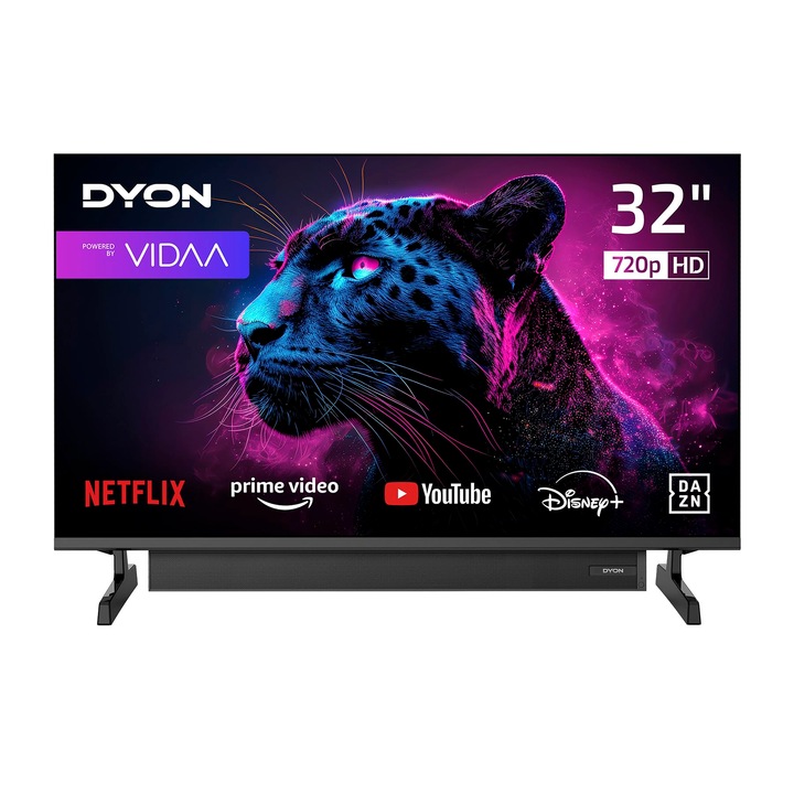 Televizor Smart Dyon, 32 inch, 80 cm, triple tuner, 1920x1080, negru