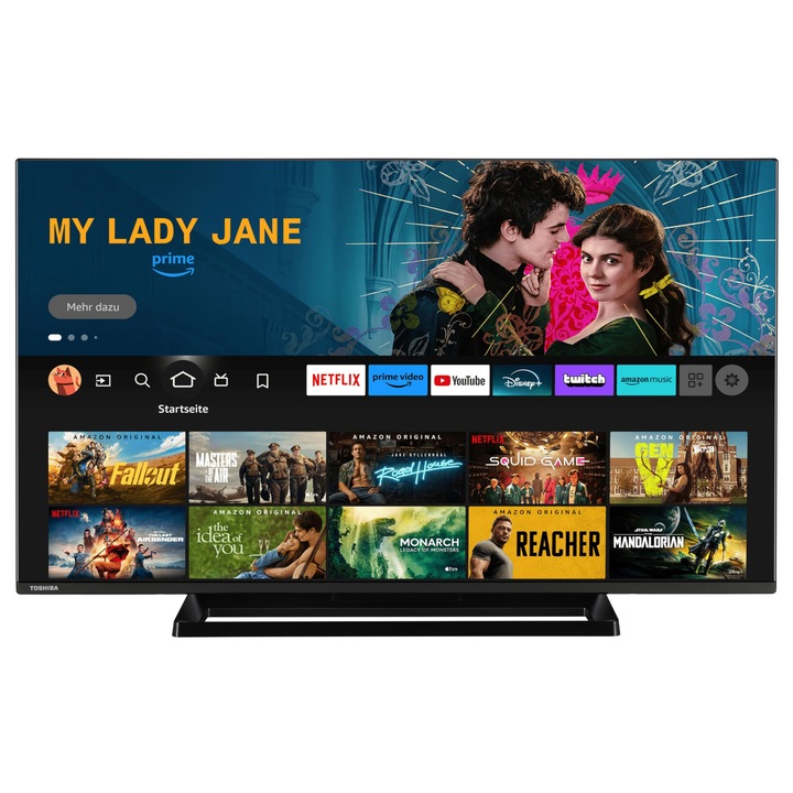 Televizor Smart 4K Toshiba, 43 inci, HDR Dolby Vision, sunet Onkyo, 109.2 cm