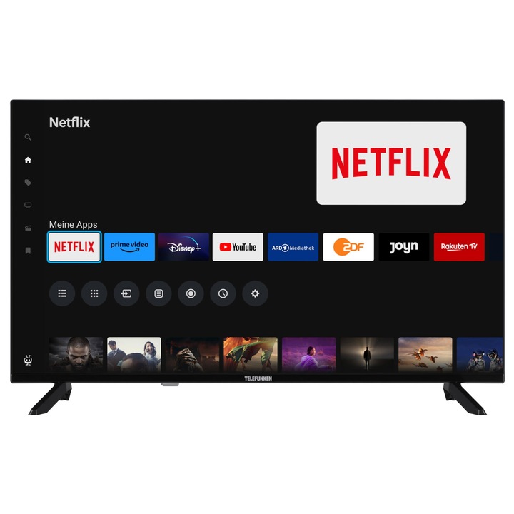 Televizor Smart Telefunken 40 inci, Full HD, HDR, 101.6 cm