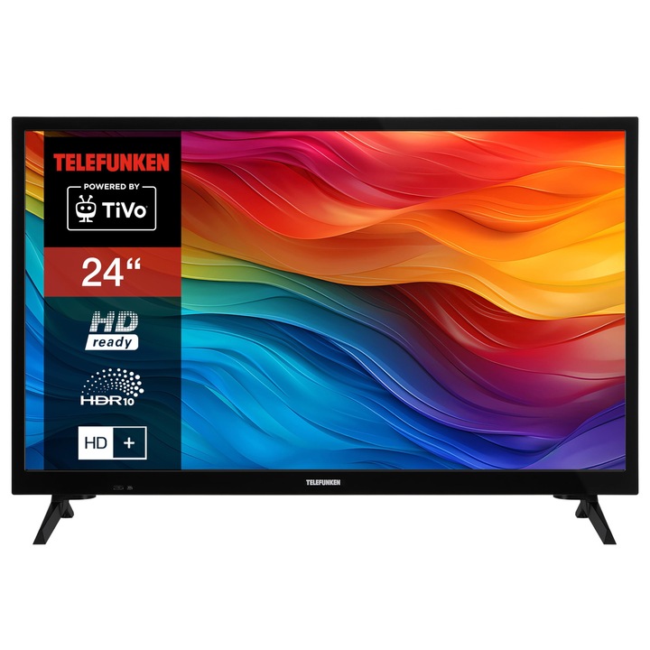 Televizor Smart Telefunken 24 inch, HD Ready, HDR, 61 cm