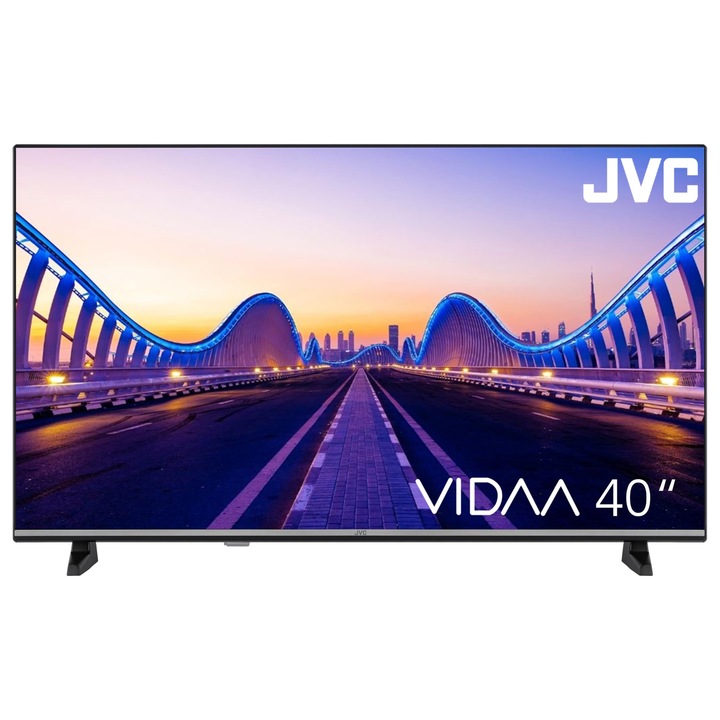 Televizor Smart JVC Vidaa, 40 inch, Full HD, HDR, negru