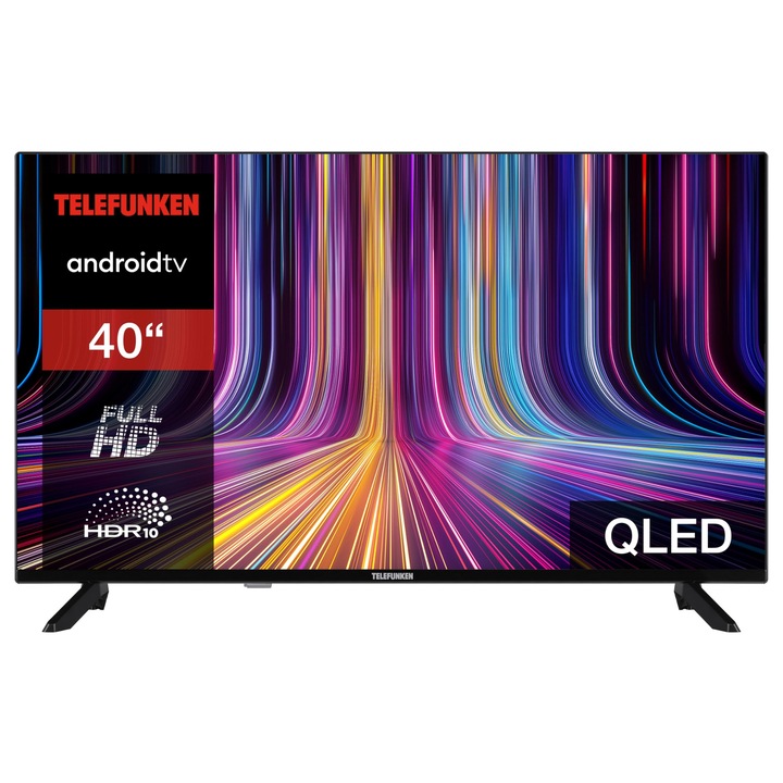 Televizor Telefunken Qled 40 inch, Full HD, Smart TV, Hdr, 101.6 cm