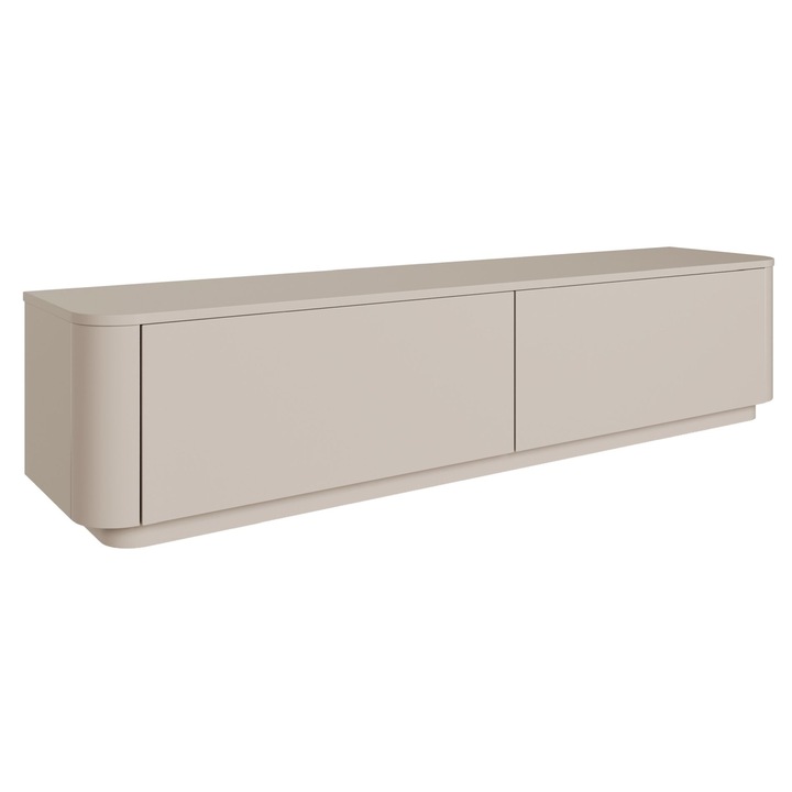 Comoda TV Selsey Luvio, 175x40.9x39cm, gri casmir, utilizare suspendata sau pe suport