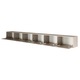Comoda TV suspendata Selsey Framme, 6 usi, 300x30x30cm, gri casmir