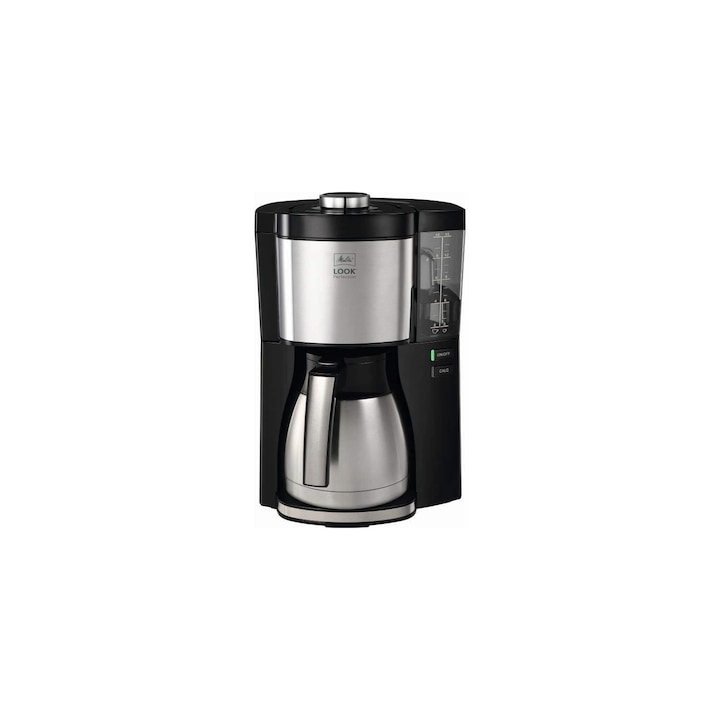 Aparat de cafea Melitta Look Therm Perfection, 1.25L, inox, cană termică, pentru 10 cești