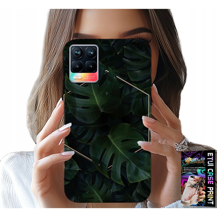 Tok Realme 8/8 Pro telefonhoz, World Case, szilikon, többszínű nyomtatás, elegáns design