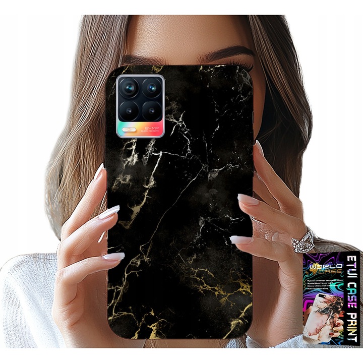 Realme 8/8 Pro telefontok, World Case, szilikon, elegáns design, színes nyomtatás