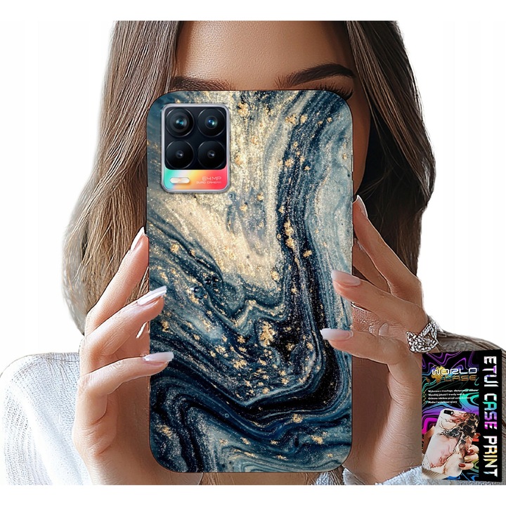 Tok Realme 8 / 8 Pro telefonhoz, World Case, szilikon, elegáns design, színes nyomtatás, többszínű