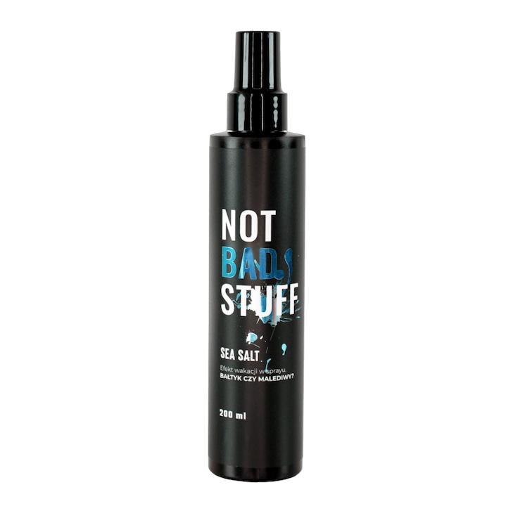 Tonic cu sare de mare pentru coafarea parului, Not Bad Stuff, 200ml, efect de plaja, ingrijire UV