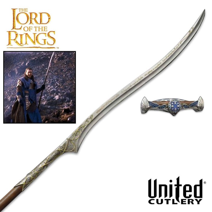 Replica Sulitei Aeglos a lui Gil-galad 1/1 - Colectia LOTR United Cutlery 259 cm