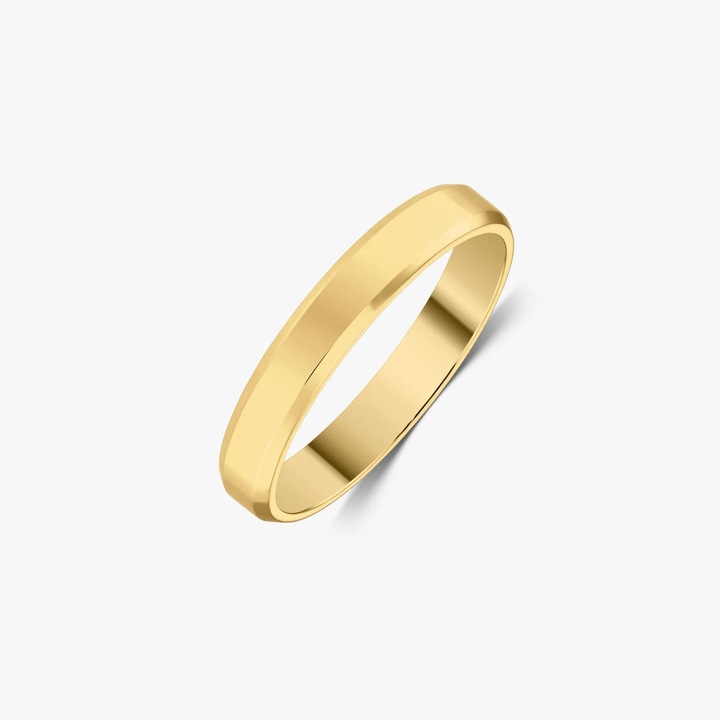 Verigheta din aur Bevel lata