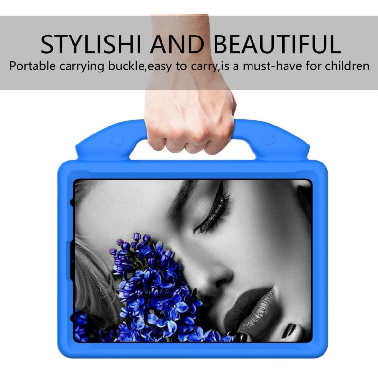 Husa protectie tableta pentru copii, ZYNORO®, compatibila cu Apple iPad 10th 10.9 2022/A16 2025, protectie burete antisoc rezistenta la lovituri, albastru