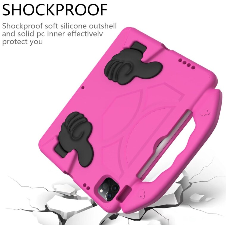 Husa protectie tableta ZYNORO, cauciuc spumat EVA, rezistenta la socuri, roz, 10.9 inch