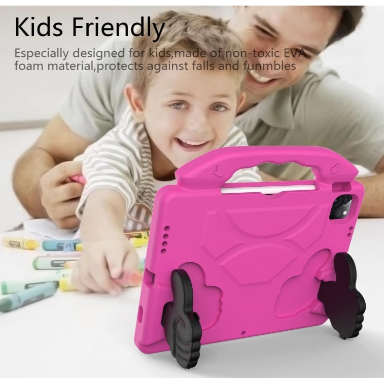 Husa protectie tableta ZYNORO, cauciuc spumat EVA, rezistenta la socuri, roz, 10.9 inch