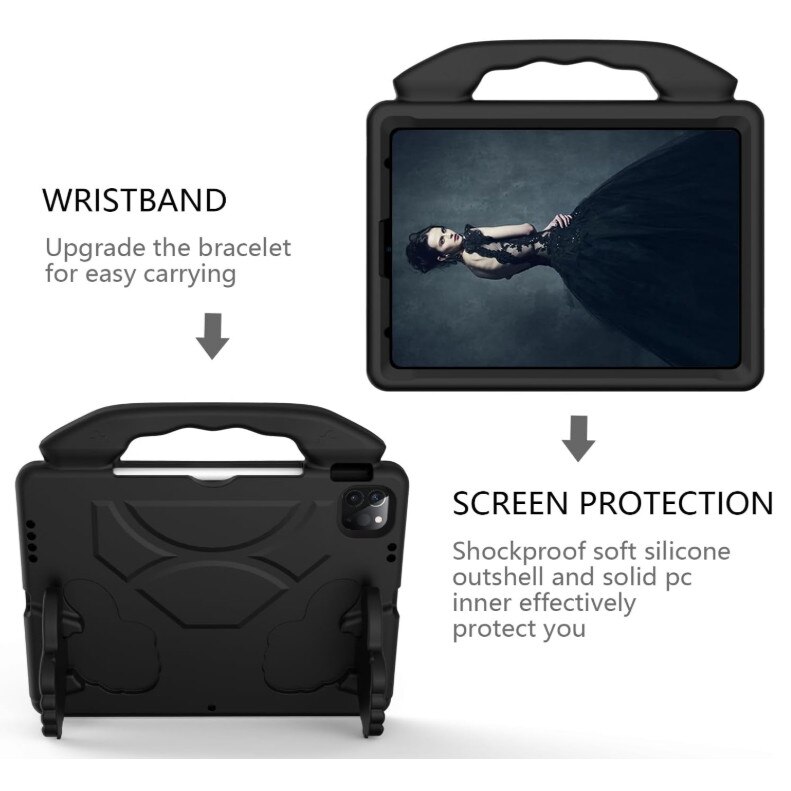 Husa protectie tableta ZYNORO, cauciuc EVA, antisoc, negru, 10.9 inch compatibila cu Apple iPad 10th 10.9 2022/A16 2025