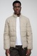 GUESS, Jacheta regular-fit cu fermoar, Maro nisip/Maro camel/Grej