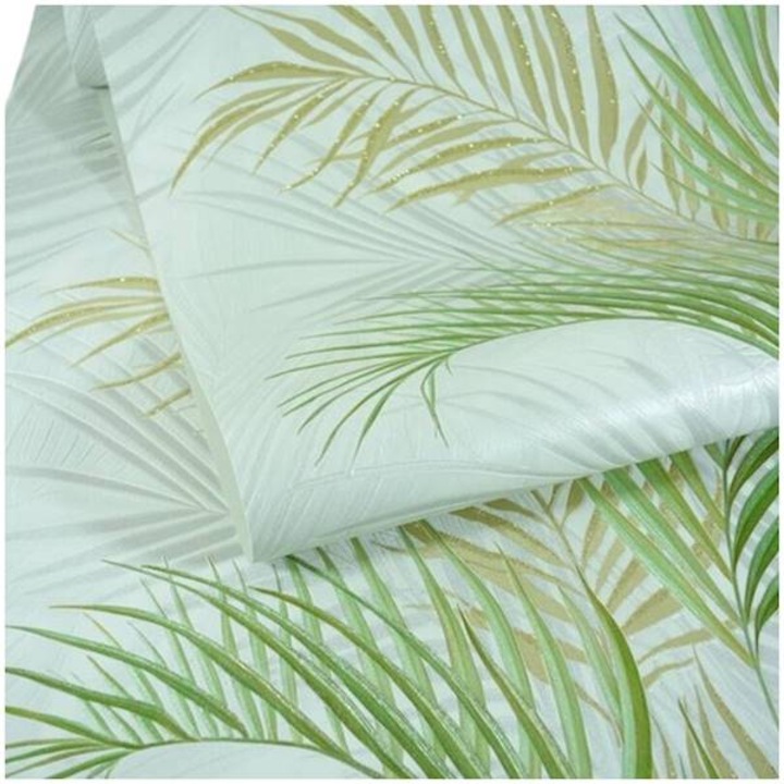 Tapet vinil pe flizelina, model 5869-02F, verde cu auriu si argintiu, 53x1005cm, set 1 rola