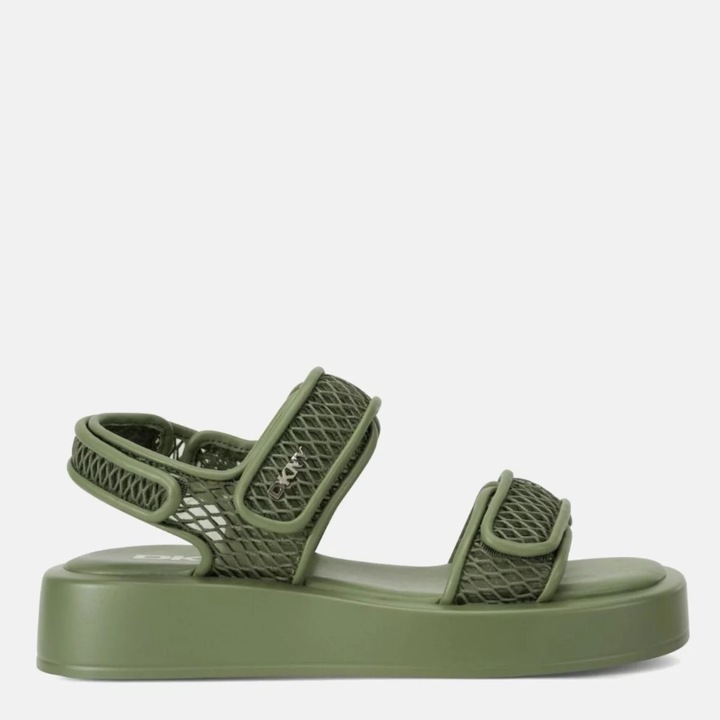 Sandale dama DKNY, verde, material sintetic, talpa antiderapanta