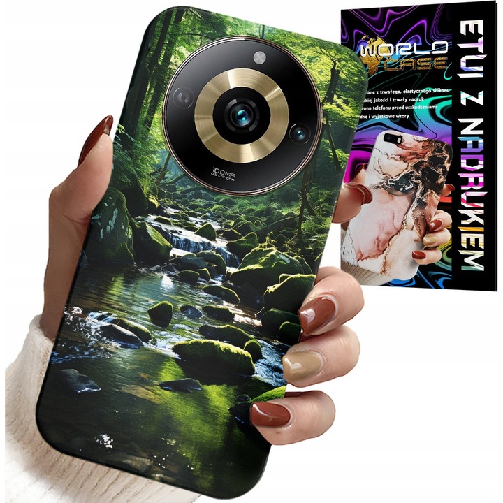 Telefontok, World Case, Realme 11 Pro kompatibilis, színes nyomtatás, szilikon, többszínű