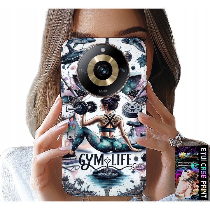 Telefontok Realme 11 Pro, World Case, szilikon, színes nyomtatás, többszínű