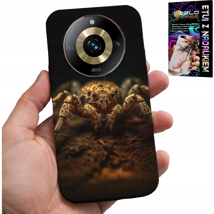 Realme 11 Pro telefontok, World Case, szilikon, színes nyomtatás, 0,2 cm