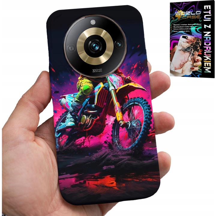 Telefontok, World Case, színes nyomtatás, szilikon, Realme 11 Pro