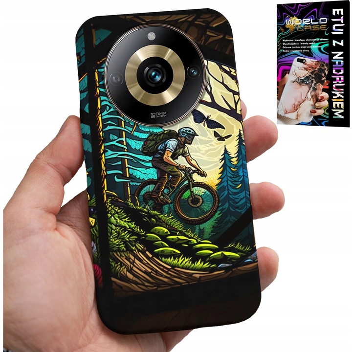 Telefontok, World Case, Realme 11 Pro-hoz, szilikon, színes nyomtatás