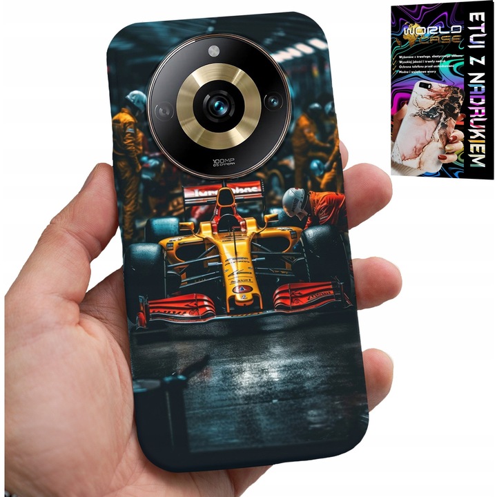 World Case telefontok Realme 11 Pro-hoz, gumi, színes nyomtatás, személyre szabható design, többszínű