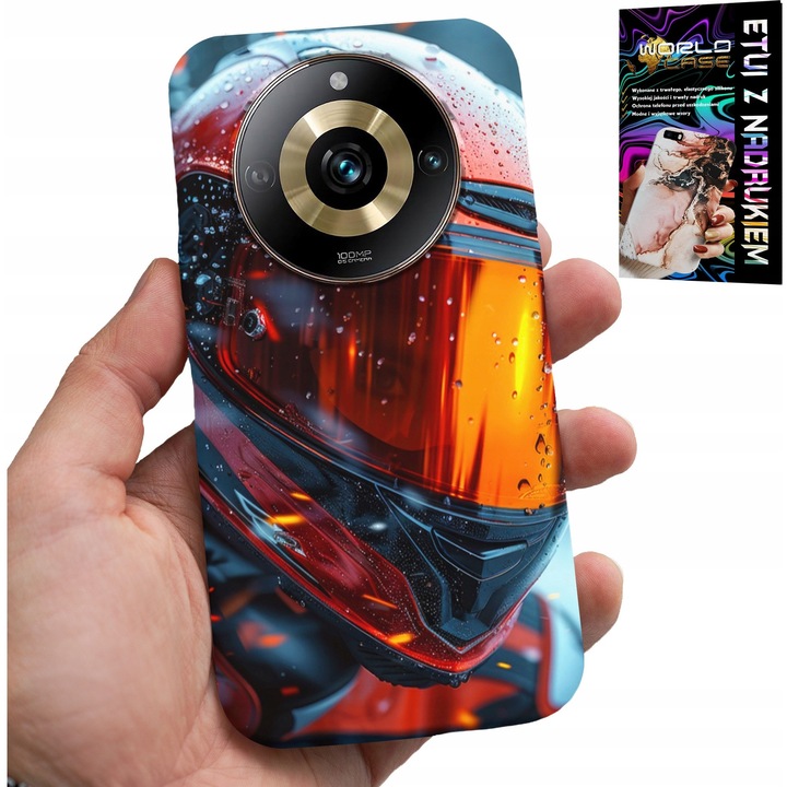 World Case telefontok Realme 11 Pro-hoz, szilikon, színes nyomtatás, karcolásvédelem, személyre szabható