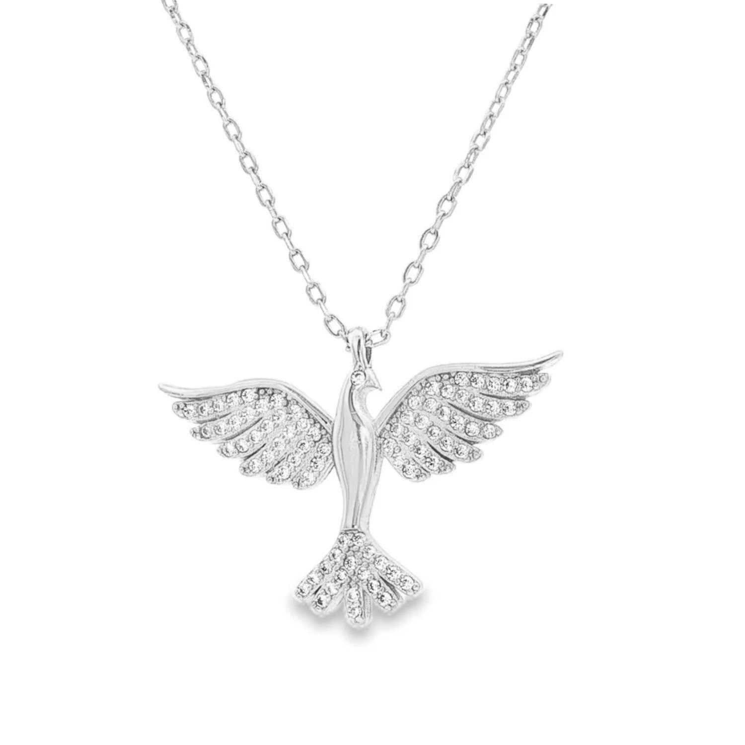 Colier Argint SORELLY Phoenix, 45+3 cm, 2.1x3 cm, 3.52 g - eMAG.ro