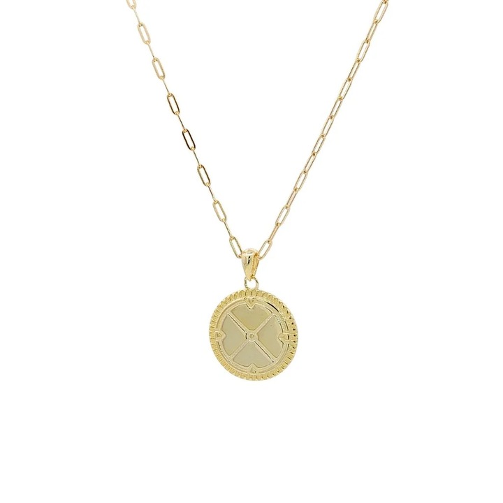 Colier SORELLY argint placat cu aur 14k, lungime 45+3cm, diametru 1.9cm