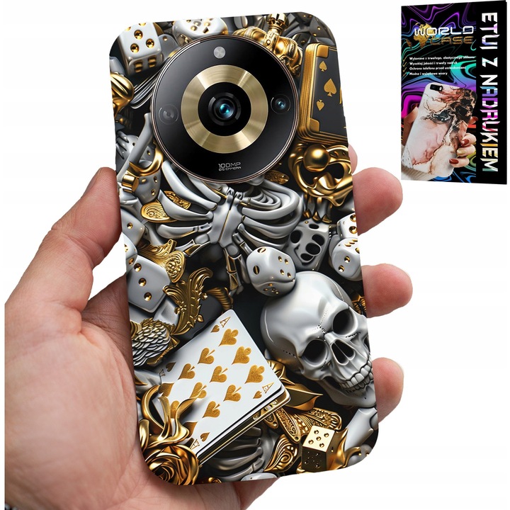 World Case telefontok Realme 11 Pro-hoz, szilikon, színes nyomtatás, méretpontos