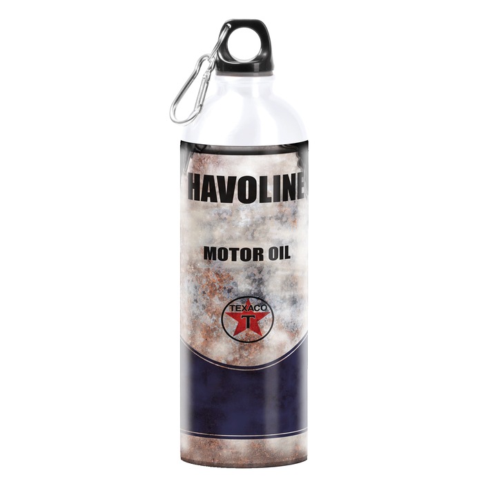 Termos personalizat Tomak Havoline Motor Oil recipient din otel inoxidabil 750 ml Motrix