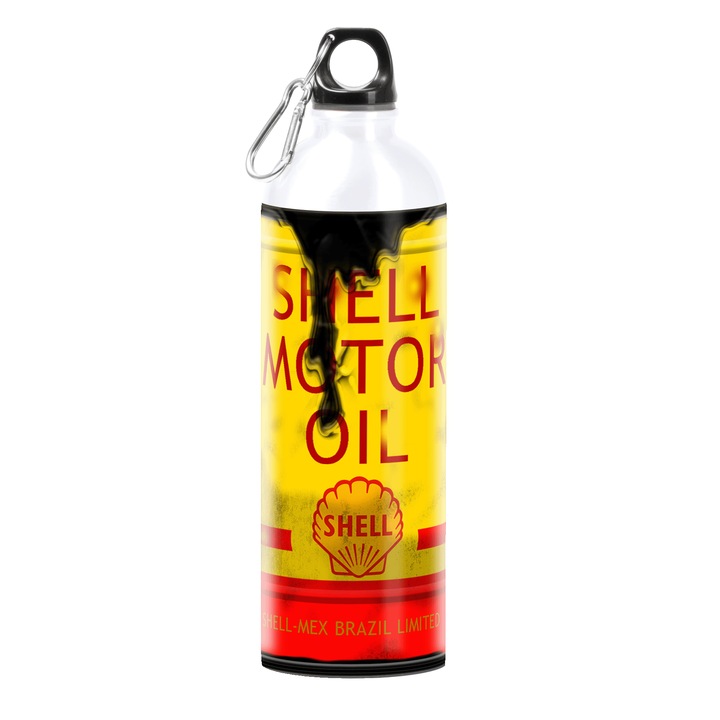 Termos personalizat Tomak Shell Motor Oil recipient din otel inoxidabil 750 ml Motrix