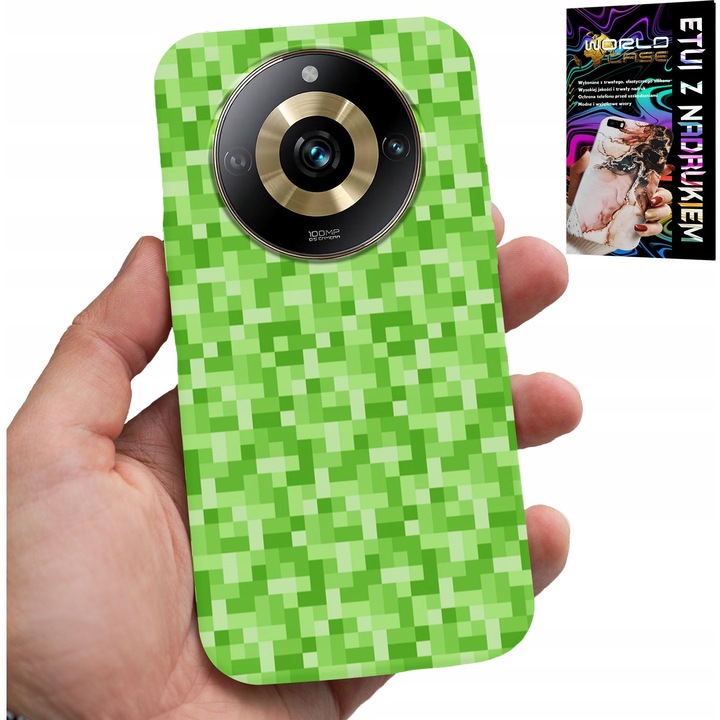 Telefontok Realme 11 Pro kompatibilis, World Case, szilikon, többszínű nyomat