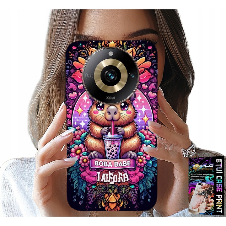 Telefontok, World Case, Realme 11 Pro, szilikon, többszínű nyomtatás