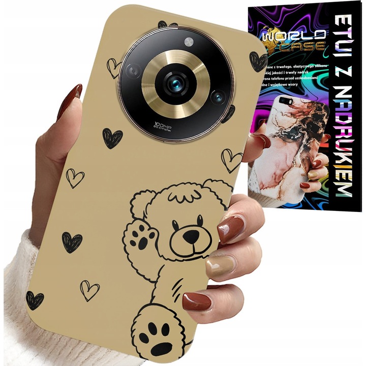 World Case telefontok, Realme 11 Pro, szilikon, színes nyomtatás, gyerek mintás