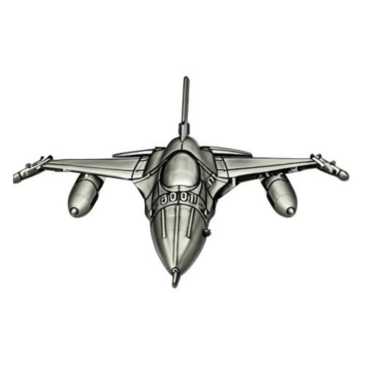 Insigna F-16 Fighting Falcon, metal 3D, 30 x 20 mm