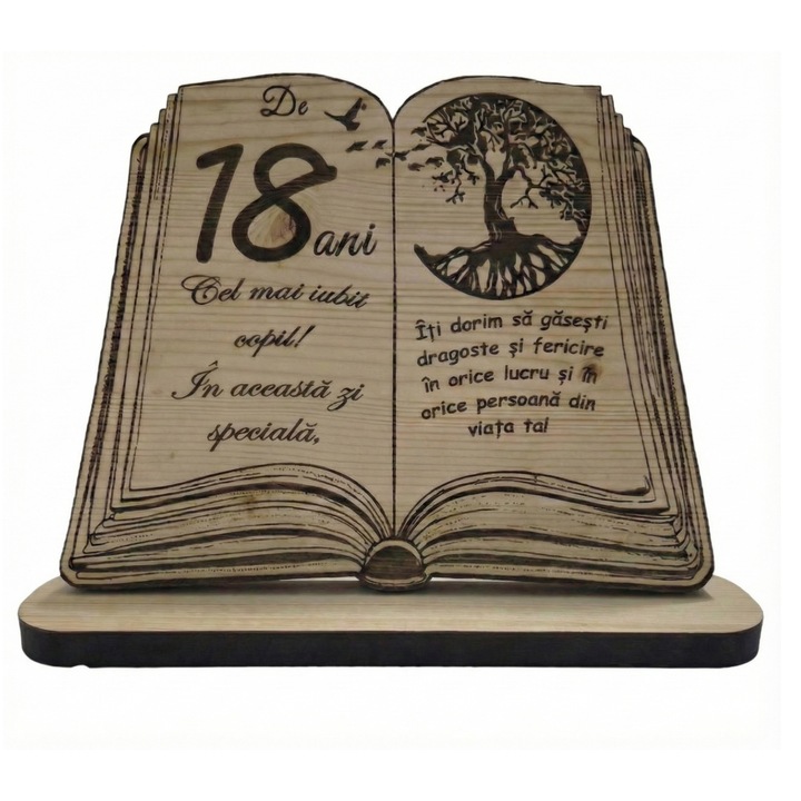 Placheta decorativa 18 ani, 340x270x18 mm