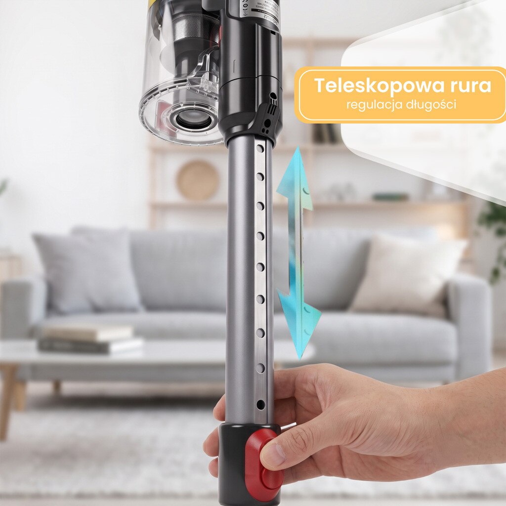 Aspirator vertical BERGMANN PUX 728, 650W, 50 min autonomie, culoare maro, capacitate colectare 1200 ml, filtru HEPA