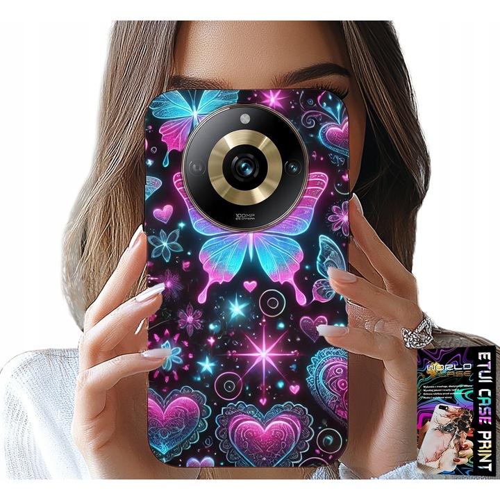 Telefontok, World Case, színes mintás dizájn, szilikon, Realme 11 Pro-hoz