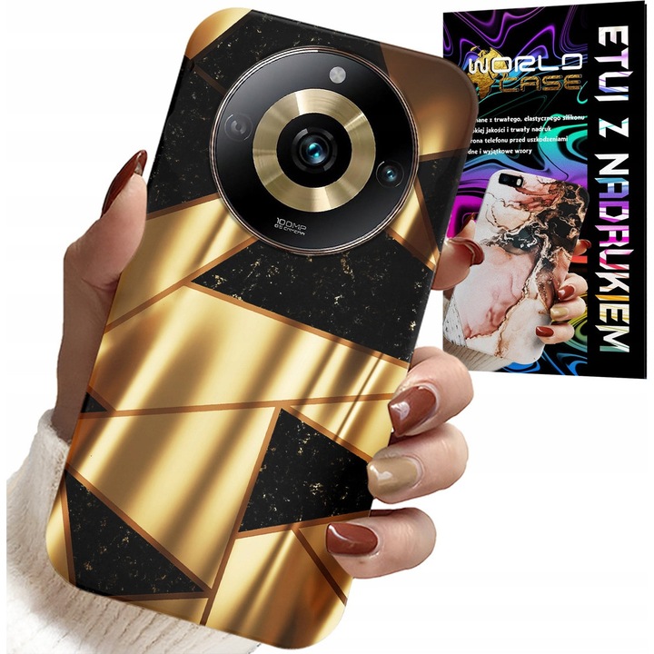 World Case telefontok Realme 11 Pro-hoz, elegáns mintás, szilikon, 0,2 cm, sokszínű
