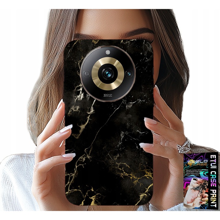 Szilikon tok World Case Realme 11 Pro-hoz, elegáns minta, többszínű, 0,2 mm