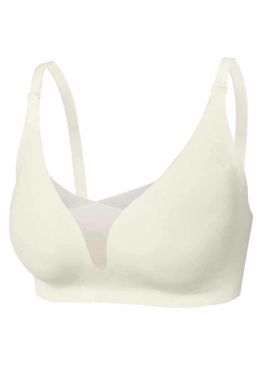 Sutien fara cusaturi, plasa respirabila, Bej