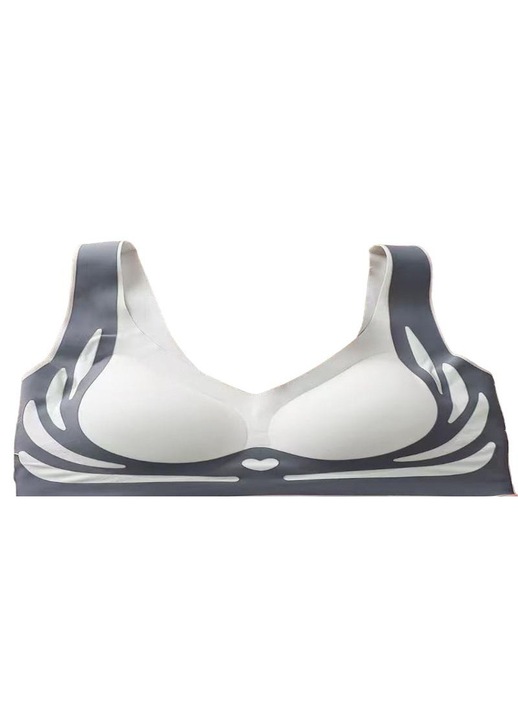 Sutien fara cusaturi, elastic, respirabil, Albastru
