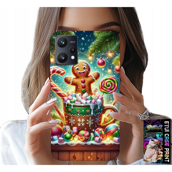 Telefontok Realme 9 Pro, World Case, szilikon, többszínű nyomtatás, 0,2 cm