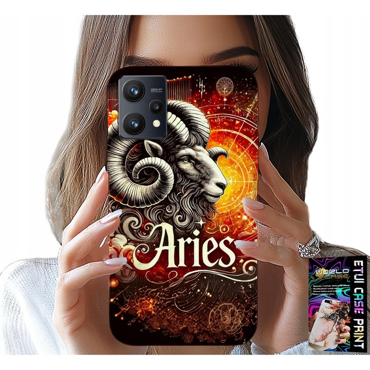 Tok Realme 9 Pro-hoz, World Case, Bak design, szilikon, többszínű